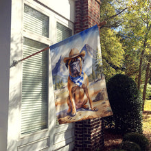 Load image into Gallery viewer, Bullmastiff Cowboy Welcome House Flag