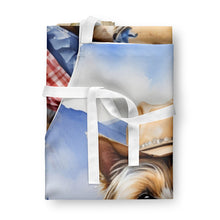 Load image into Gallery viewer, Cairn Terrier Cowboy Welcome Apron – Artist-Designed Kitchen, BBQ &amp; Craft Apron