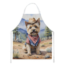 Load image into Gallery viewer, Cairn Terrier Cowboy Welcome Apron – Artist-Designed Kitchen, BBQ &amp; Craft Apron