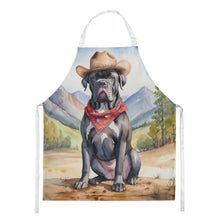 Load image into Gallery viewer, Cane Corso Cowboy Welcome Apron – Artist-Designed Kitchen, BBQ &amp; Craft Apron