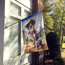 Load image into Gallery viewer, Catahoula Cowboy Welcome House Flag