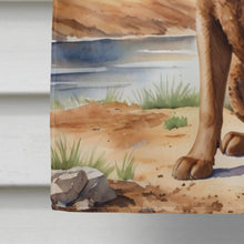 Load image into Gallery viewer, Chesapeake Bay Retriever Cowboy Welcome House Flag