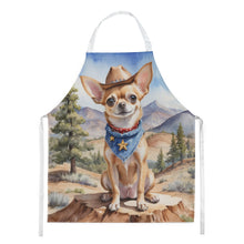 Load image into Gallery viewer, Chihuahua Cowboy Welcome Apron – Artist-Designed Kitchen, BBQ &amp; Craft Apron