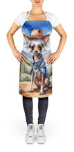 Load image into Gallery viewer, Chinese Crested Cowboy Welcome Apron – Artist-Designed Kitchen, BBQ &amp; Craft Apron