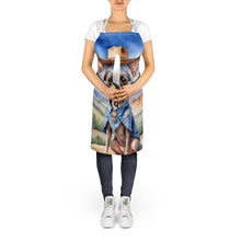Load image into Gallery viewer, Chinese Crested Cowboy Welcome Apron – Artist-Designed Kitchen, BBQ &amp; Craft Apron
