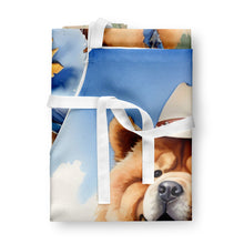 Load image into Gallery viewer, Chow Chow Cowboy Welcome Apron – Artist-Designed Kitchen, BBQ &amp; Craft Apron