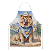 Load image into Gallery viewer, Chow Chow Cowboy Welcome Apron – Artist-Designed Kitchen, BBQ &amp; Craft Apron