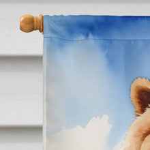 Load image into Gallery viewer, Chow Chow Cowboy Welcome House Flag