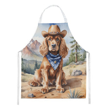 Load image into Gallery viewer, Cocker Spaniel Cowboy Welcome Apron – Artist-Designed Kitchen, BBQ &amp; Craft Apron