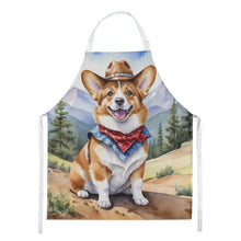 Load image into Gallery viewer, Corgi Cowboy Welcome Apron – Artist-Designed Kitchen, BBQ &amp; Craft Apron
