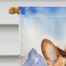 Load image into Gallery viewer, Corgi Cowboy Welcome House Flag