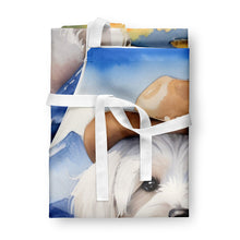 Load image into Gallery viewer, Coton de Tulear Cowboy Welcome Apron – Artist-Designed Kitchen, BBQ &amp; Craft Apron
