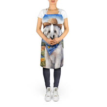Load image into Gallery viewer, Coton de Tulear Cowboy Welcome Apron – Artist-Designed Kitchen, BBQ &amp; Craft Apron