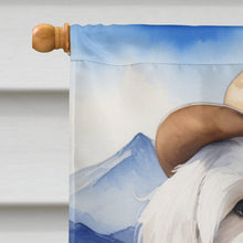 Load image into Gallery viewer, Coton de Tulear Cowboy Welcome House Flag