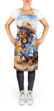 Load image into Gallery viewer, Dachshund Cowboy Welcome Apron – Artist-Designed Kitchen, BBQ &amp; Craft Apron