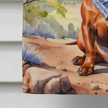 Load image into Gallery viewer, Dachshund Cowboy Welcome House Flag