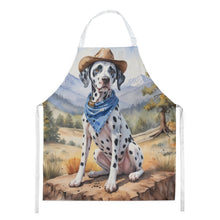 Load image into Gallery viewer, Dalmatian Cowboy Welcome Apron – Artist-Designed Kitchen, BBQ &amp; Craft Apron
