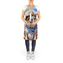 Load image into Gallery viewer, English Bulldog Cowboy Welcome Apron – Artist-Designed Kitchen, BBQ &amp; Craft Apron