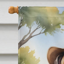 Load image into Gallery viewer, English Bulldog Cowboy Welcome House Flag