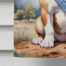Load image into Gallery viewer, English Bulldog Cowboy Welcome House Flag