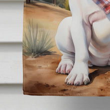 Load image into Gallery viewer, English Bulldog Cowboy Welcome House Flag