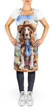 Load image into Gallery viewer, English Cocker Spaniel Cowboy Welcome Apron – Artist-Designed Kitchen, BBQ &amp; Craft Apron