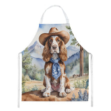 Load image into Gallery viewer, English Cocker Spaniel Cowboy Welcome Apron – Artist-Designed Kitchen, BBQ &amp; Craft Apron