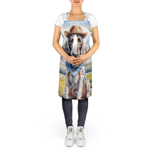 Load image into Gallery viewer, English Setter Cowboy Welcome Apron – Artist-Designed Kitchen, BBQ &amp; Craft Apron