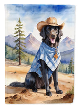 Load image into Gallery viewer, Flat-Coated Retriever Cowboy Welcome House Flag