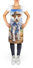 Load image into Gallery viewer, Fox Terrier Cowboy Welcome Apron – Artist-Designed Kitchen, BBQ &amp; Craft Apron