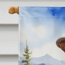Load image into Gallery viewer, Fox Terrier Cowboy Welcome House Flag