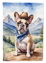 Load image into Gallery viewer, French Bulldog Cowboy Welcome House Flag