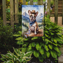 Load image into Gallery viewer, French Bulldog Cowboy Welcome Garden Flag – Western Dog Yard Decor with Mountain Landscape