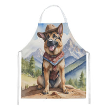 Load image into Gallery viewer, German Shepherd Cowboy Welcome Apron – Artist-Designed Kitchen, BBQ &amp; Craft Apron