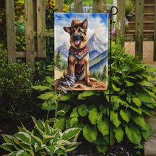 Load image into Gallery viewer, German Shepherd Cowboy Welcome Garden Flag – Western Dog Yard Decor with Mountain Landscape