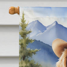 Load image into Gallery viewer, Golden Retriever Cowboy Welcome House Flag