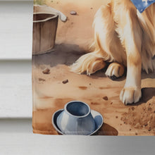 Load image into Gallery viewer, Golden Retriever Cowboy Welcome House Flag