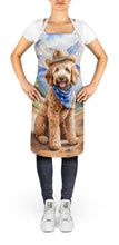 Load image into Gallery viewer, Goldendoodle Cowboy Welcome Apron – Artist-Designed Kitchen, BBQ &amp; Craft Apron