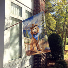 Load image into Gallery viewer, Goldendoodle Cowboy Welcome House Flag