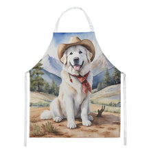Load image into Gallery viewer, Great Pyrenees Cowboy Welcome Apron – Artist-Designed Kitchen, BBQ &amp; Craft Apron