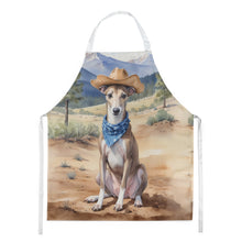 Load image into Gallery viewer, Greyhound Cowboy Welcome Apron – Artist-Designed Kitchen, BBQ &amp; Craft Apron