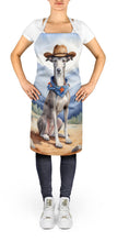 Load image into Gallery viewer, Greyhound Cowboy Welcome Apron – Artist-Designed Kitchen, BBQ &amp; Craft Apron