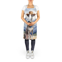 Load image into Gallery viewer, Greyhound Cowboy Welcome Apron – Artist-Designed Kitchen, BBQ &amp; Craft Apron