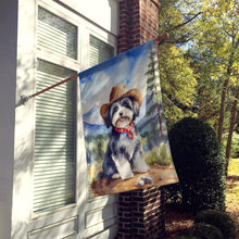 Load image into Gallery viewer, Havanese Cowboy Welcome House Flag
