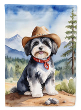 Load image into Gallery viewer, Havanese Cowboy Welcome House Flag