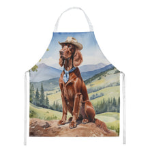 Load image into Gallery viewer, Irish Setter Cowboy Welcome Apron – Artist-Designed Kitchen, BBQ &amp; Craft Apron