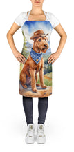 Load image into Gallery viewer, Irish Terrier Cowboy Welcome Apron – Artist-Designed Kitchen, BBQ &amp; Craft Apron