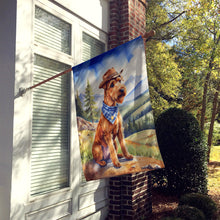 Load image into Gallery viewer, Irish Terrier Cowboy Welcome House Flag