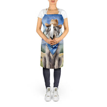 Load image into Gallery viewer, Irish Wolfhound Cowboy Welcome Apron – Artist-Designed Kitchen, BBQ &amp; Craft Apron