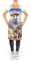 Load image into Gallery viewer, Italian Greyhound Cowboy Welcome Apron – Artist-Designed Kitchen, BBQ &amp; Craft Apron